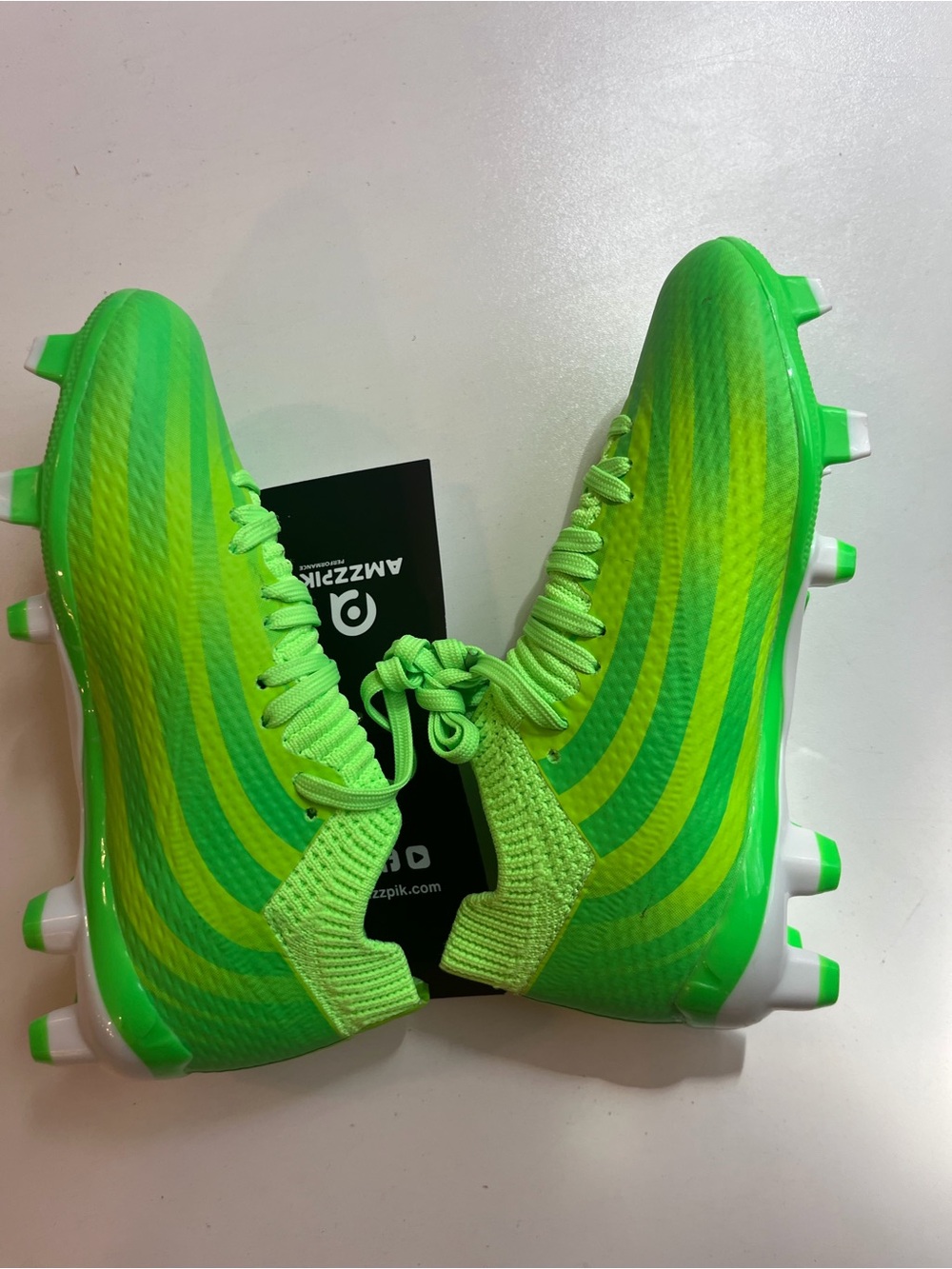 Neon Green Soccer Cleats